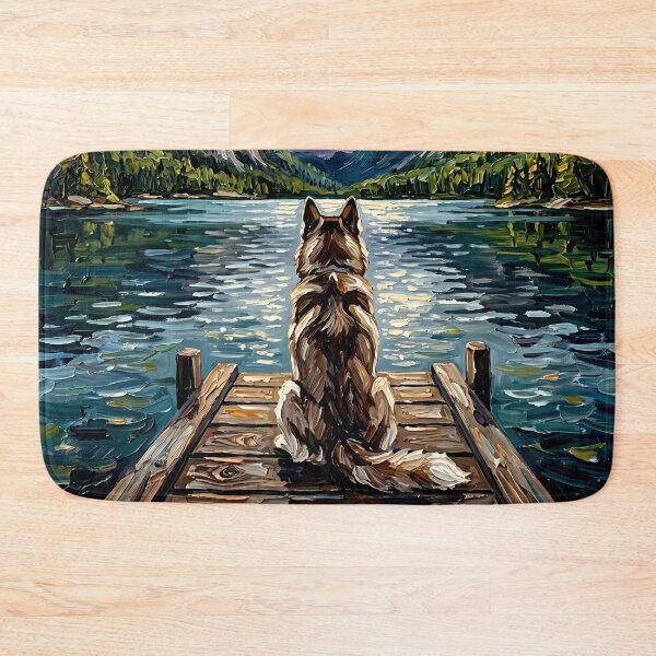 Item preview, On The Dock – Brown Husky designed and sold by AjaTrier.