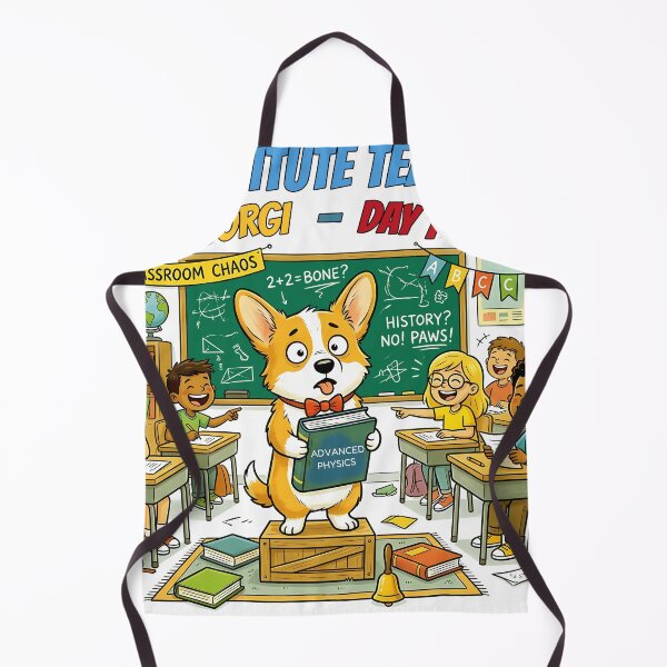 Item preview, Funny Corgi Substitute Teacher Day 1 Shirt, Classroom Chaos Corgi Back to School Tee, Unique Corgi School Gift for Dog Lovers and Teachers designed and sold by Wearable Canvas...