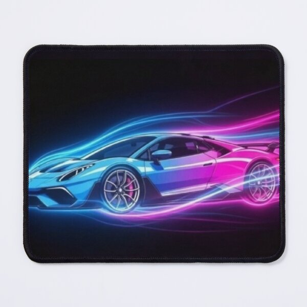 Item preview, Neon light trails racing art designed and sold by Nexus Space.
