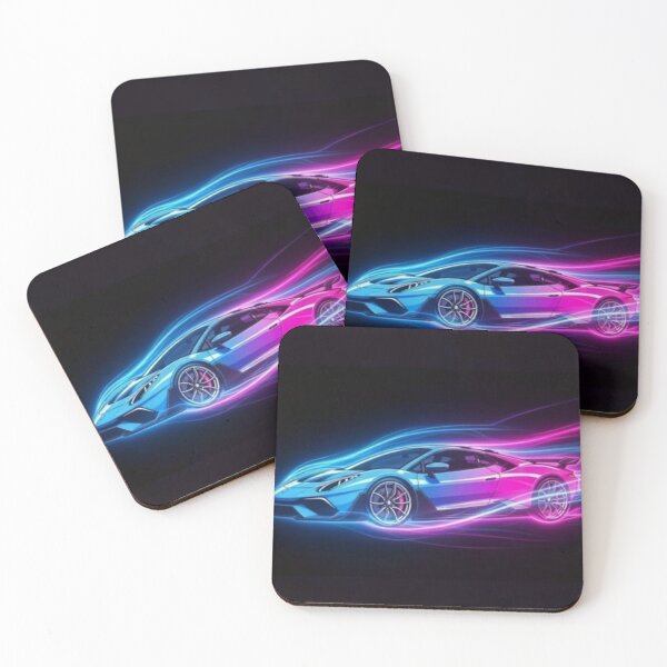 Item preview, Neon light trails racing art designed and sold by Nexus Space.