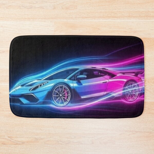 Item preview, Neon light trails racing art designed and sold by Nexus Space.