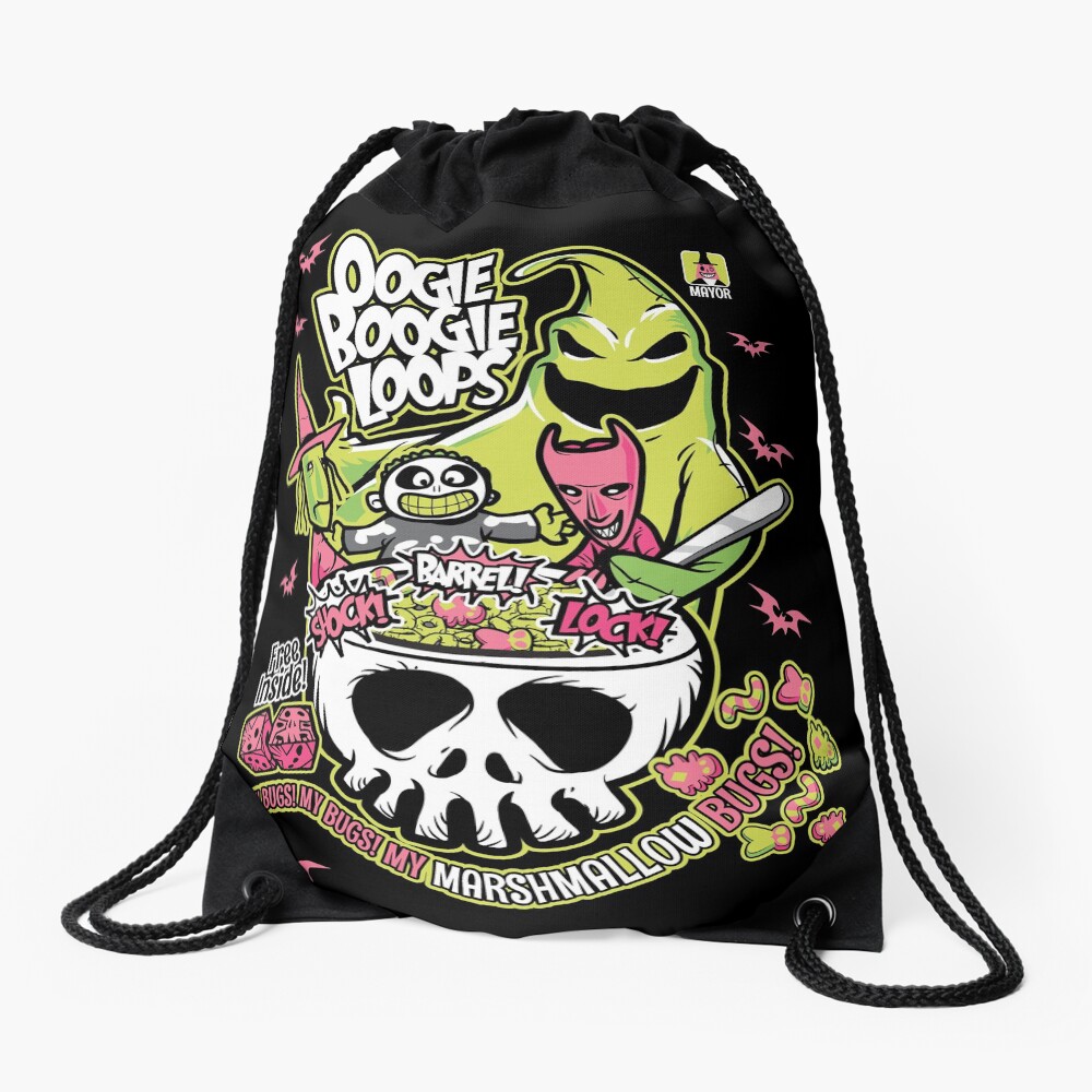 Oogie Boogie Loops Drawstring Bag