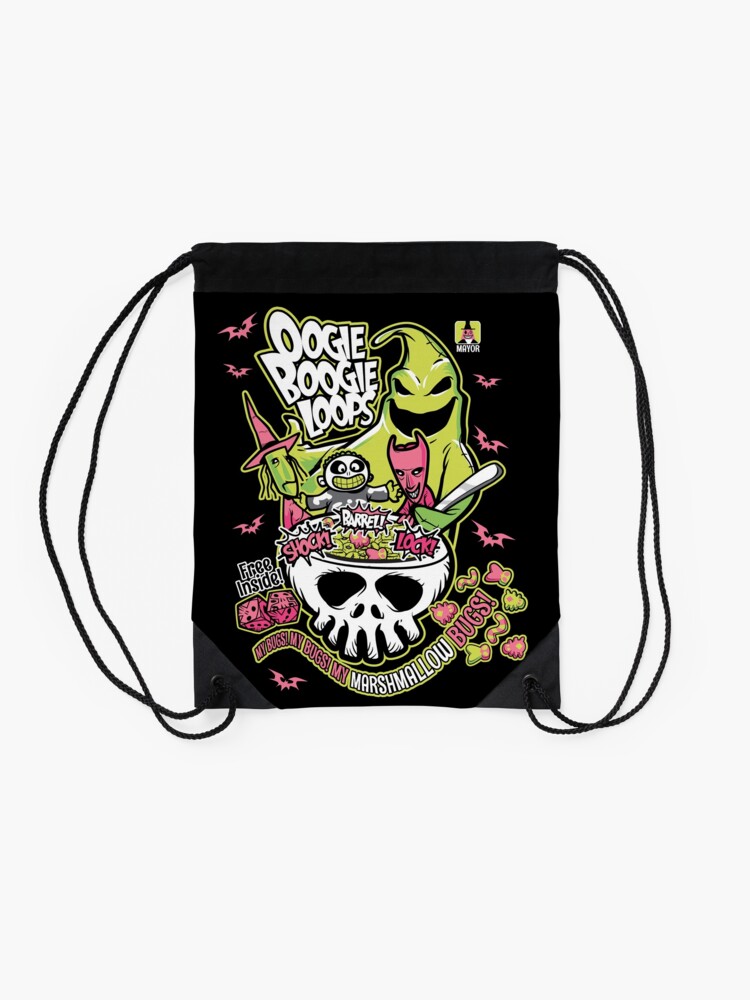 Alternate view of Oogie Boogie Loops Drawstring Bag