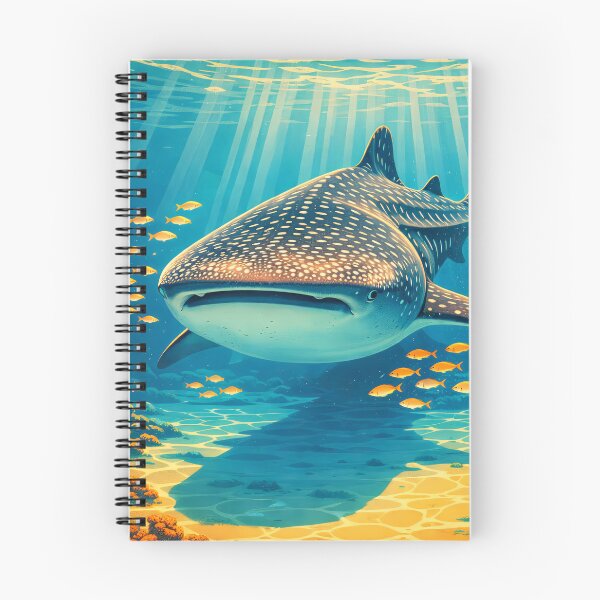 Item preview, Whale Shark Retro Style Digital Animal Art designed and sold by kakarikihill.