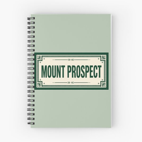 Item preview, Mount Prospect vintage sign with decorative green border designed and sold by Rue Market.
