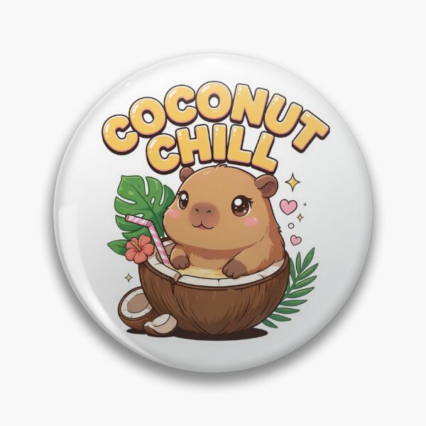Item preview, Coconut Chill Capybara T-Shirt – Cute Kawaii Tropical Summer Animal Gift for Capybara Lovers, Beach Girls & Cozy Vibes Fans designed and sold by GemBob Creations.