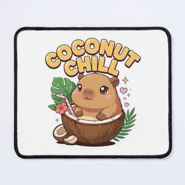 Item preview, Coconut Chill Capybara T-Shirt – Cute Kawaii Tropical Summer Animal Gift for Capybara Lovers, Beach Girls & Cozy Vibes Fans designed and sold by GemBob Creations.