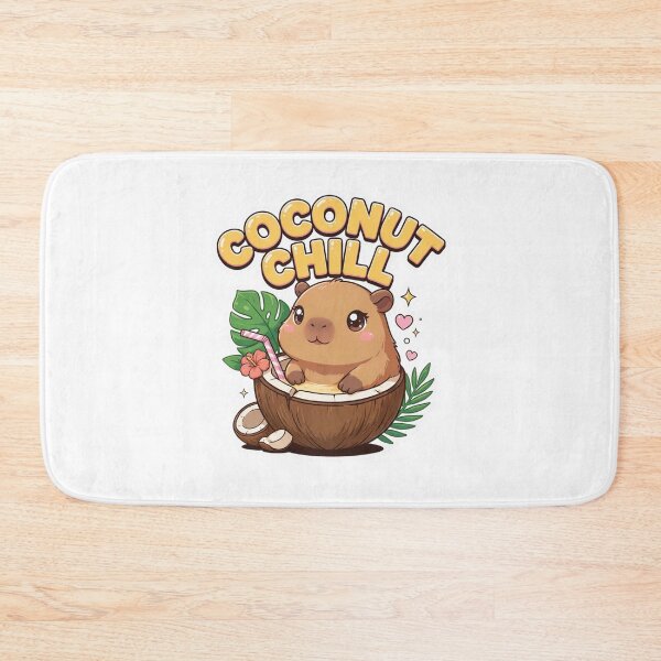 Item preview, Coconut Chill Capybara T-Shirt – Cute Kawaii Tropical Summer Animal Gift for Capybara Lovers, Beach Girls & Cozy Vibes Fans designed and sold by GemBob Creations.
