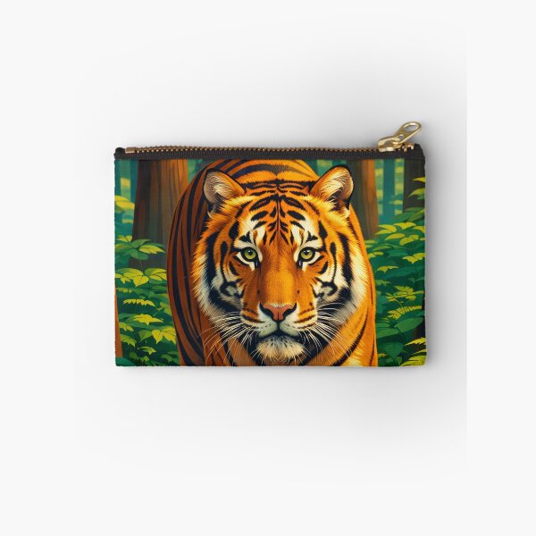 Item preview, Tiger Retro Style Digital Animal Art designed and sold by kakarikihill.