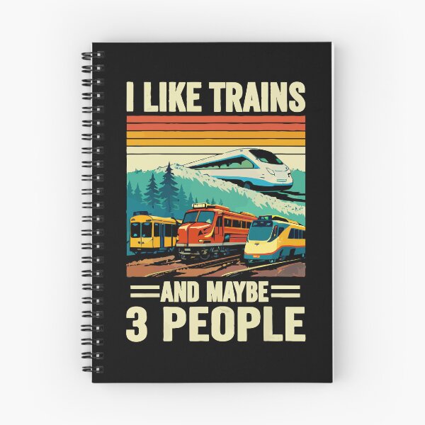 Item preview, I Like Trains And Maybe 3 People - Funny Train Conductor Railroad Worker Dad Grandpa Husband Art designed and sold by BendyBeasts.