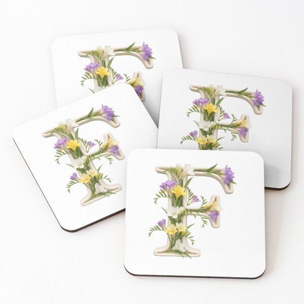 Item preview, Botanical Floral Letter F Monogram designed and sold by Helenaphotoart.