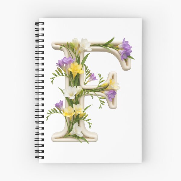 Item preview, Botanical Floral Letter F Monogram designed and sold by Helenaphotoart.