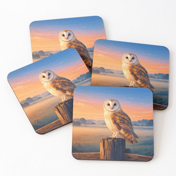 Item preview, Western Barn Owl Retro Style Digital Art designed and sold by kakarikihill.