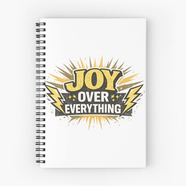 Item preview, Joy Over Everything Christian Retro Lightning Bolt Faith  designed and sold by SoulThread Studio.