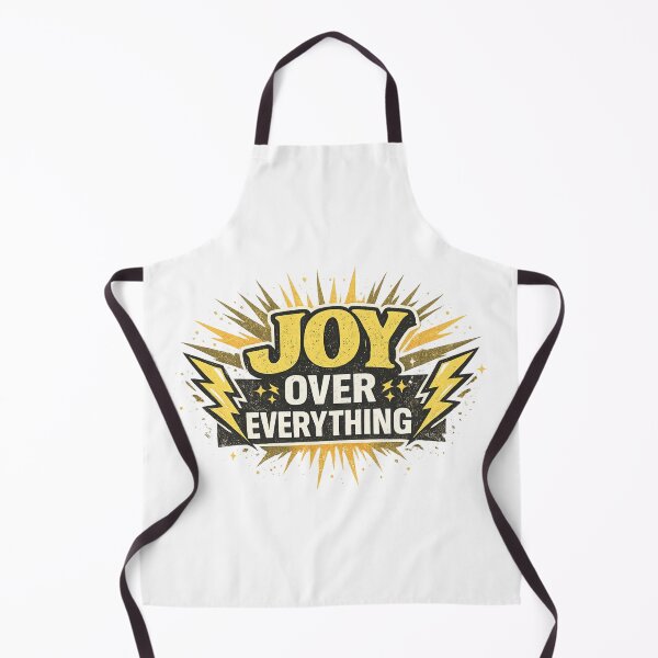 Item preview, Joy Over Everything Christian Retro Lightning Bolt Faith designed and sold by SoulThread Studio.