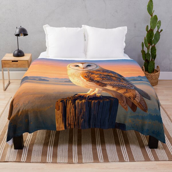 Item preview, Western Barn Owl Retro Style Digital Art designed and sold by kakarikihill.