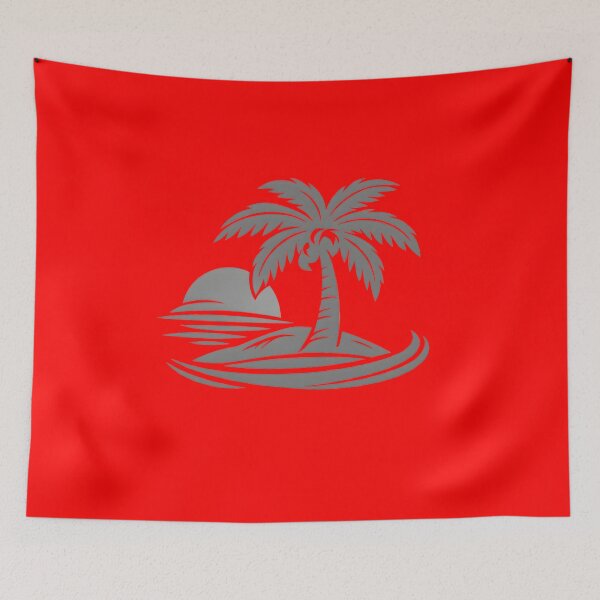 Item preview, Minimal Palm Logo – Gray & White Tropical Design designed and sold by FilBlue.