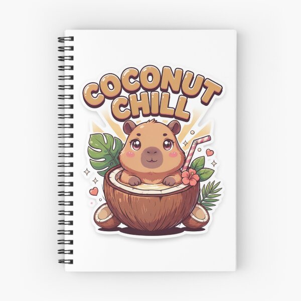 Item preview, Coconut Chill Capybara T-Shirt – Cute Kawaii Tropical Summer Animal Gift for Capybara Lovers, Beach Lovers & Cozy Girls designed and sold by GemBob Creations.