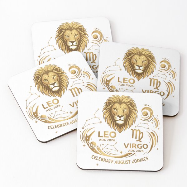 Item preview, August 2026 Zodiac Signs Design | Luxury Gold Leo and Virgo SVG designed and sold by mimouna00.