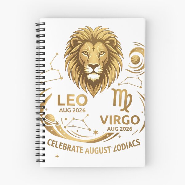 Item preview, August 2026 Zodiac Signs Design | Luxury Gold Leo and Virgo SVG designed and sold by mimouna00.