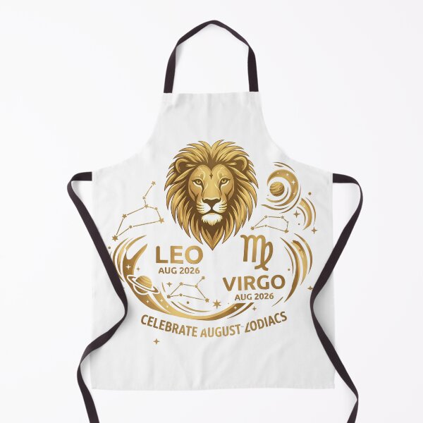 Item preview, August 2026 Zodiac Signs Design | Luxury Gold Leo and Virgo SVG designed and sold by mimouna00.