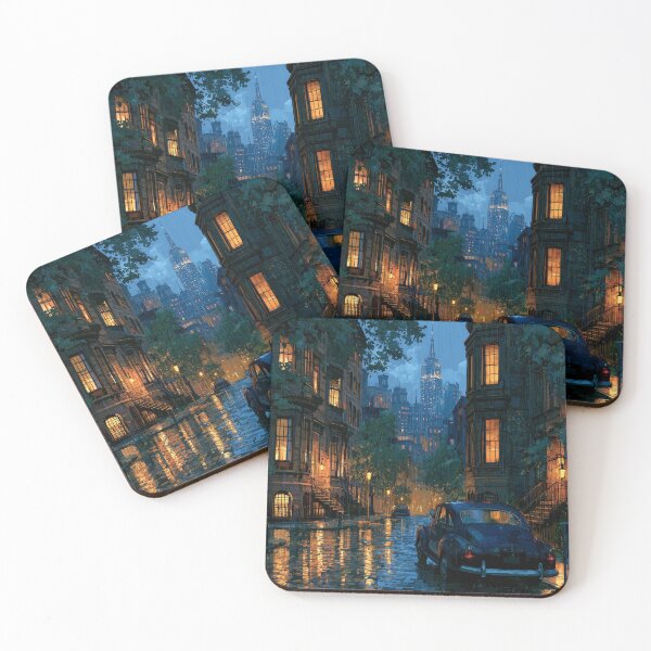 Item preview, Rainy New York Street At Night designed and sold by Rtymer.