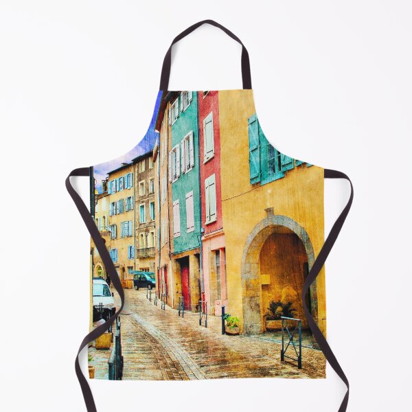 Item preview, Colorful European Street Architecture Print | Mediterranean City Art | Travel Wall Poster designed and sold by DigitalChickHub.