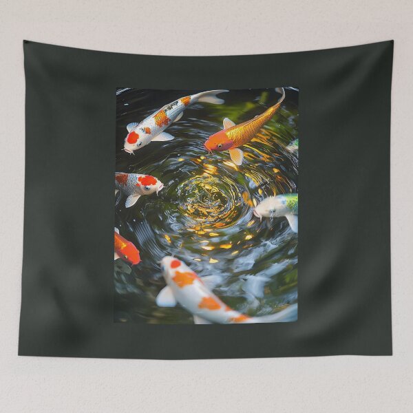 Item preview, 3d Render Of Colorful Koi Fish Flowing Digital designed and sold by Checho30.