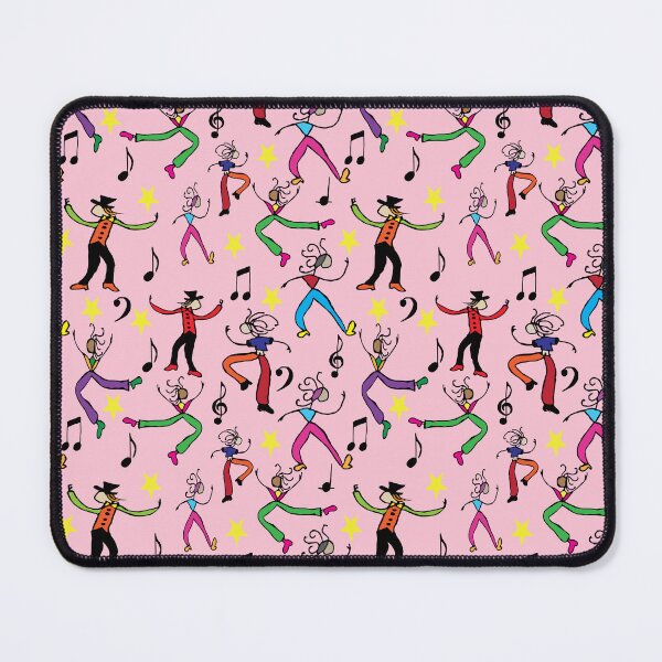 Item preview, Tap Jazz and Modern Dancers on pink background designed and sold by Nana Dancer Designs.