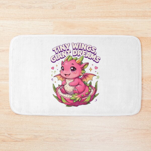 Item preview, Tiny Wings Giant Dreams Dragon Fruit Dragon T-Shirt – Cute Kawaii Fantasy Dragon Gift for Dragon Lovers, Cozy Girls & Fantasy Fans designed and sold by GemBob Creations.