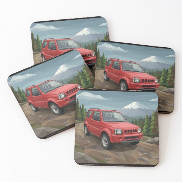Item preview, Suzuki Jimny Low Poly Scene designed and sold by Dimensionality.