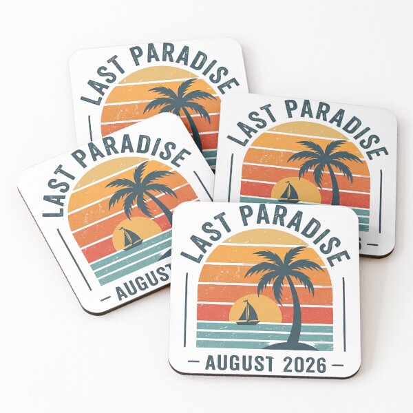 Item preview, Last Paradise Summer Design | Vintage August 2026 Beach SVG designed and sold by mimouna00.