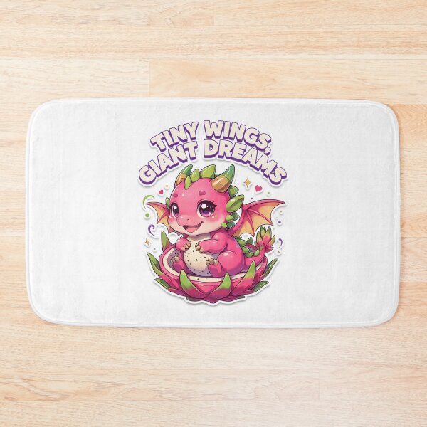 Item preview, Tiny Wings Giant Dreams Dragon Fruit Dragon Kawaii T-Shirt – Cute Fantasy Dragon Gift for Dragon Lovers, Cozy Girls & Fantasy Fans designed and sold by GemBob Creations.