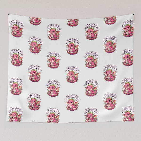 Item preview, Tiny Wings Giant Dreams Dragon Fruit Dragon Kawaii T-Shirt – Cute Fantasy Dragon Gift for Dragon Lovers, Cozy Girls & Fantasy Fans designed and sold by GemBob Creations.