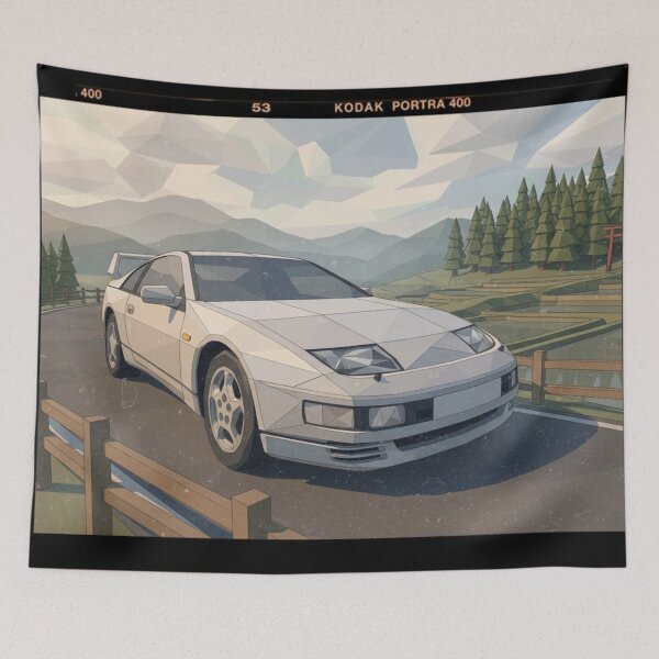 Item preview, Nissan 300ZX Low Poly Road Scene designed and sold by Dimensionality.
