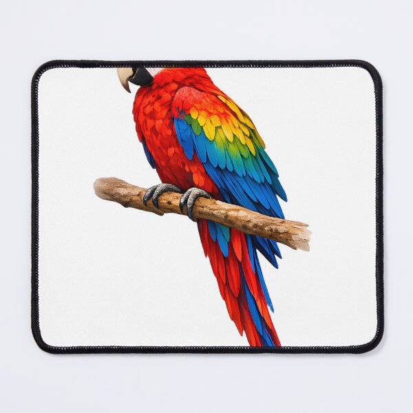 Item preview, Watercolor Scarlet Macaw Parrot - Tropical Bird designed and sold by Mita986.