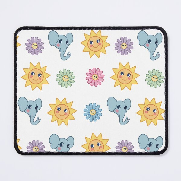 Item preview, Elephant, Sun & Flowers Set- Cute Illustrations for Kids designed and sold by YGA Studio.