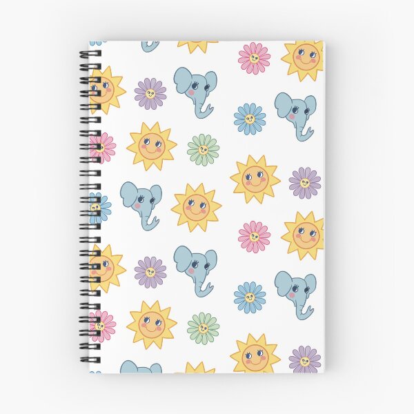Item preview, Elephant, Sun & Flowers Set- Cute Illustrations for Kids designed and sold by YGA Studio.