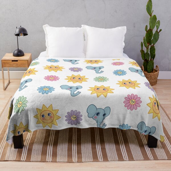Item preview, Elephant, Sun & Flowers Set- Cute Illustrations for Kids designed and sold by YGA Studio.