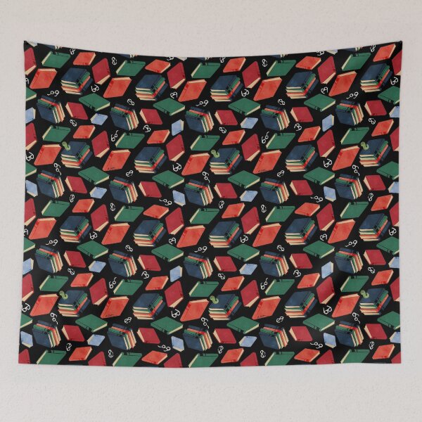 Item preview, Colorful Books & Reading Glasses Seamless Print designed and sold by studioaudrea.