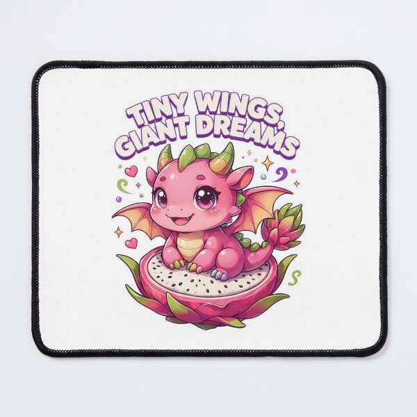 Item preview, Tiny Wings Giant Dreams Kawaii Dragon Fruit Dragon T-Shirt – Cute Fantasy Dragon Gift for Dragon Lovers, Gamers & Cozy Girls designed and sold by GemBob Creations.