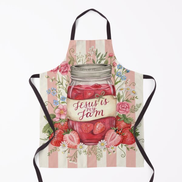 Item preview, Funny Jesus Is My Jam Cute Christian Strawberry Girly designed and sold by Dabbing Turtle Designs.