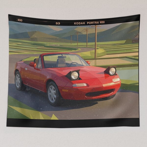 Item preview, Mazda NA Miata Low Poly Scene designed and sold by Dimensionality.