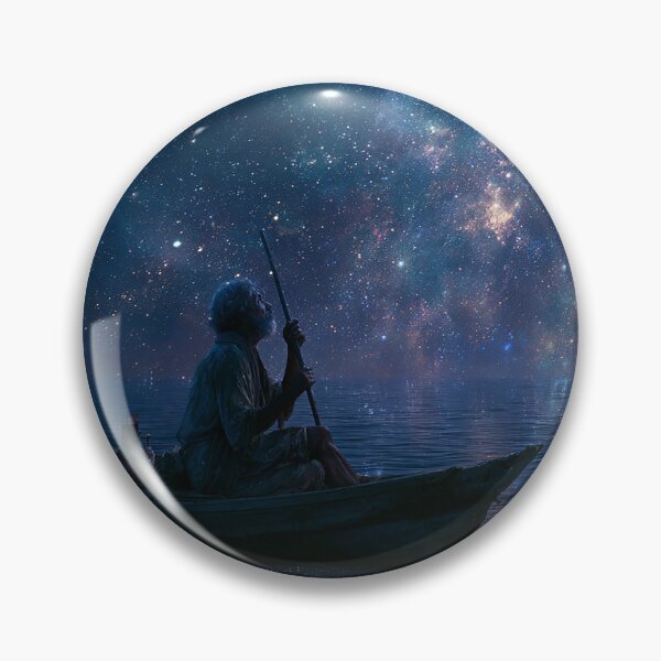 Item preview, "Old Man in Boat Under the Milky Way" designed and sold by SkyKing Ron.