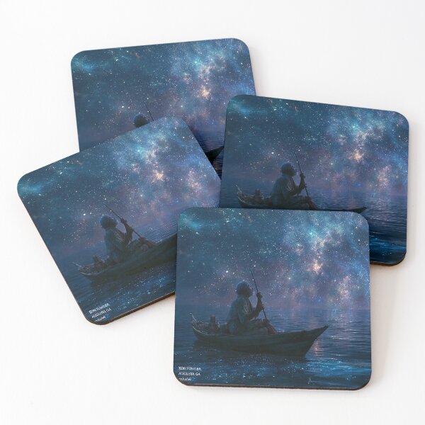 Item preview, "Old Man in Boat Under the Milky Way" designed and sold by SkyKing Ron.