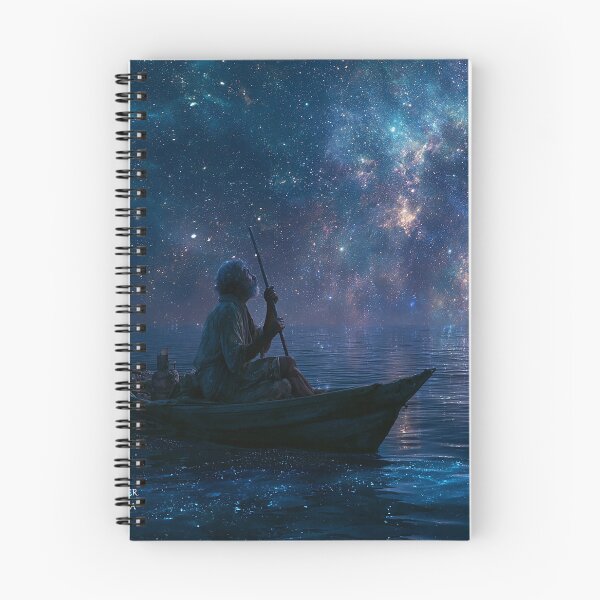 Item preview, "Old Man in Boat Under the Milky Way" designed and sold by SkyKing Ron.