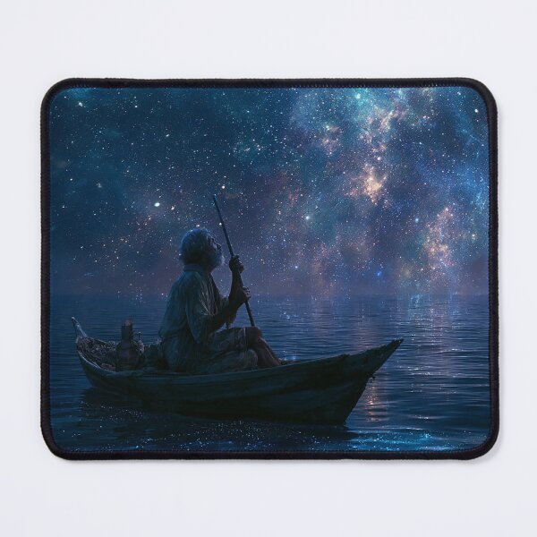 Item preview, "Old Man in Boat Under the Milky Way" designed and sold by SkyKing Ron.