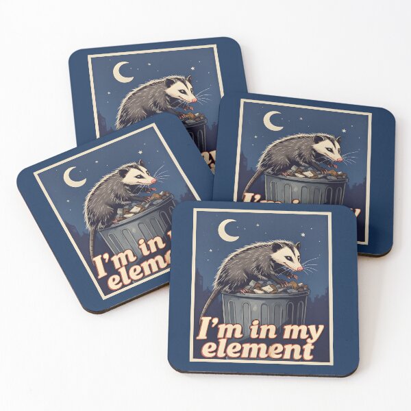 Item preview, I'm in my element - Opossum rummages at night designed and sold by ParadoxParadox.