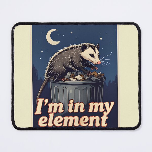 Item preview, I'm in my element - Opossum rummages at night designed and sold by ParadoxParadox.