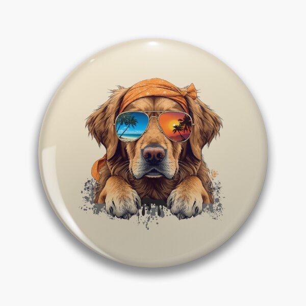 Item preview, COOL SUMMER GOLDEN RETRIEVER designed and sold by BKDIGITALSHOP.